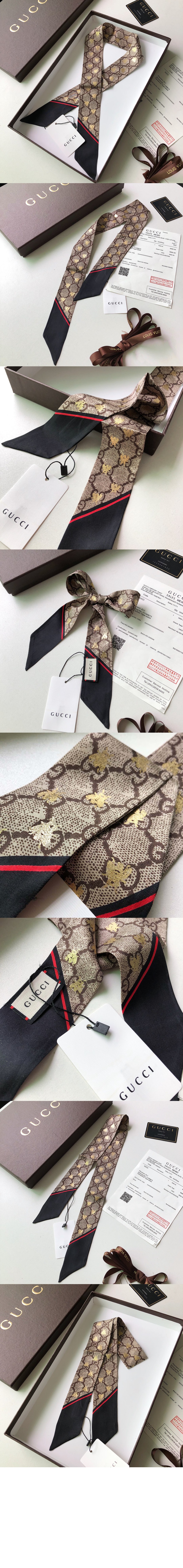 미러급레플리카사이트 | 명품레플리카 전문 쇼핑몰  | 퍼스트원 - GG 비(Bee) 모양 실크 넥 보우 499226 > 구찌