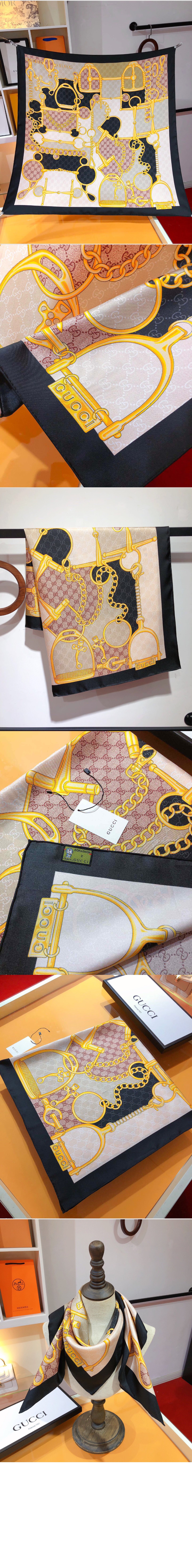 미러급레플리카사이트 | 명품레플리카 전문 쇼핑몰  | 퍼스트원 - GG 홀스빗 실크 스카프 764655 > 구찌