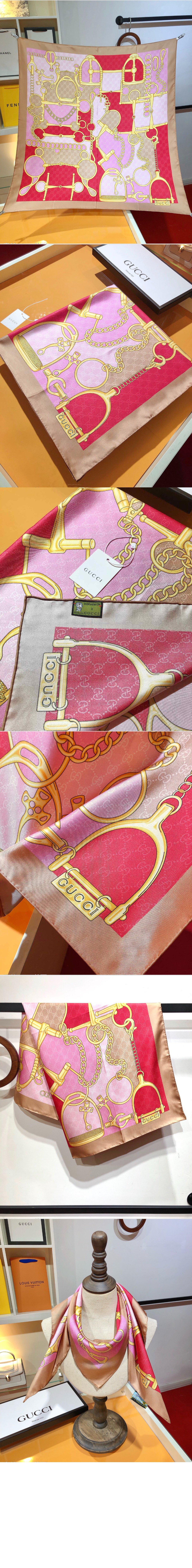 미러급레플리카사이트 | 명품레플리카 전문 쇼핑몰  | 퍼스트원 - GG 홀스빗 실크 스카프 764655 > 구찌