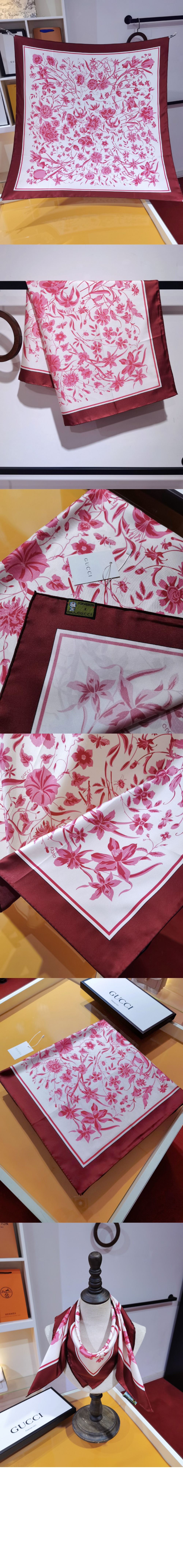 미러급레플리카사이트 | 명품레플리카 전문 쇼핑몰  | 퍼스트원 - 플로라 프린트 실크 스카프 786252 > 구찌