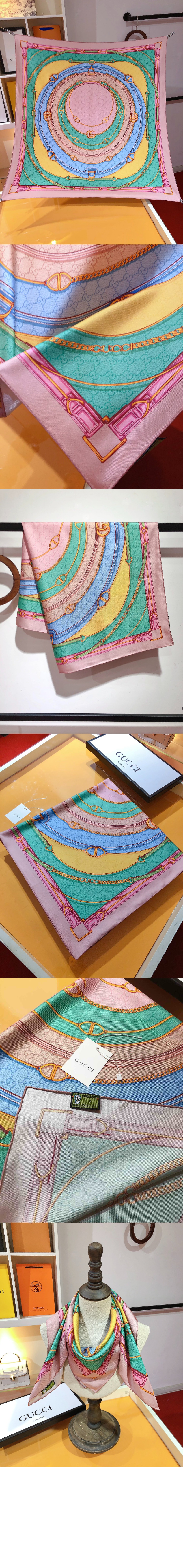 미러급레플리카사이트 | 명품레플리카 전문 쇼핑몰  | 퍼스트원 - GG 벨트 프린트 실크 스카프  788599 > 구찌