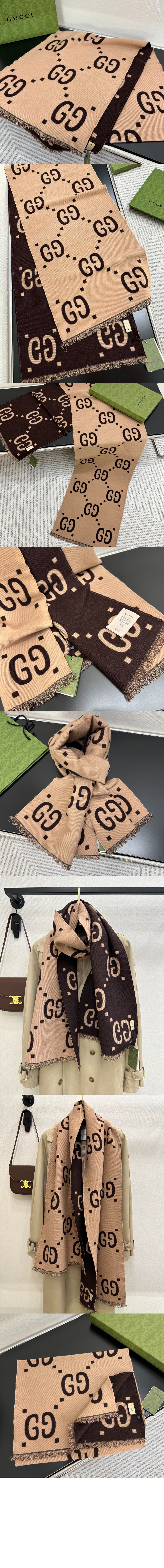 미러급레플리카사이트 | 명품레플리카 전문 쇼핑몰  | 퍼스트원 - GG 자카드 울 실크 스카프 495592 > 구찌