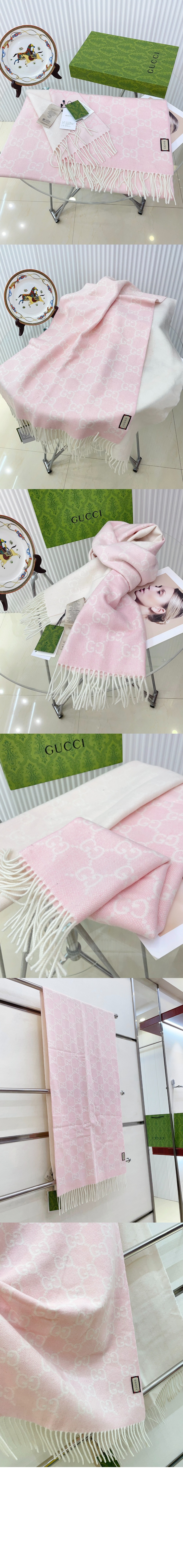 미러급레플리카사이트 | 명품레플리카 전문 쇼핑몰  | 퍼스트원 - 태슬 디테일의 GG 자카드 니트 스카프  764634 > 구찌