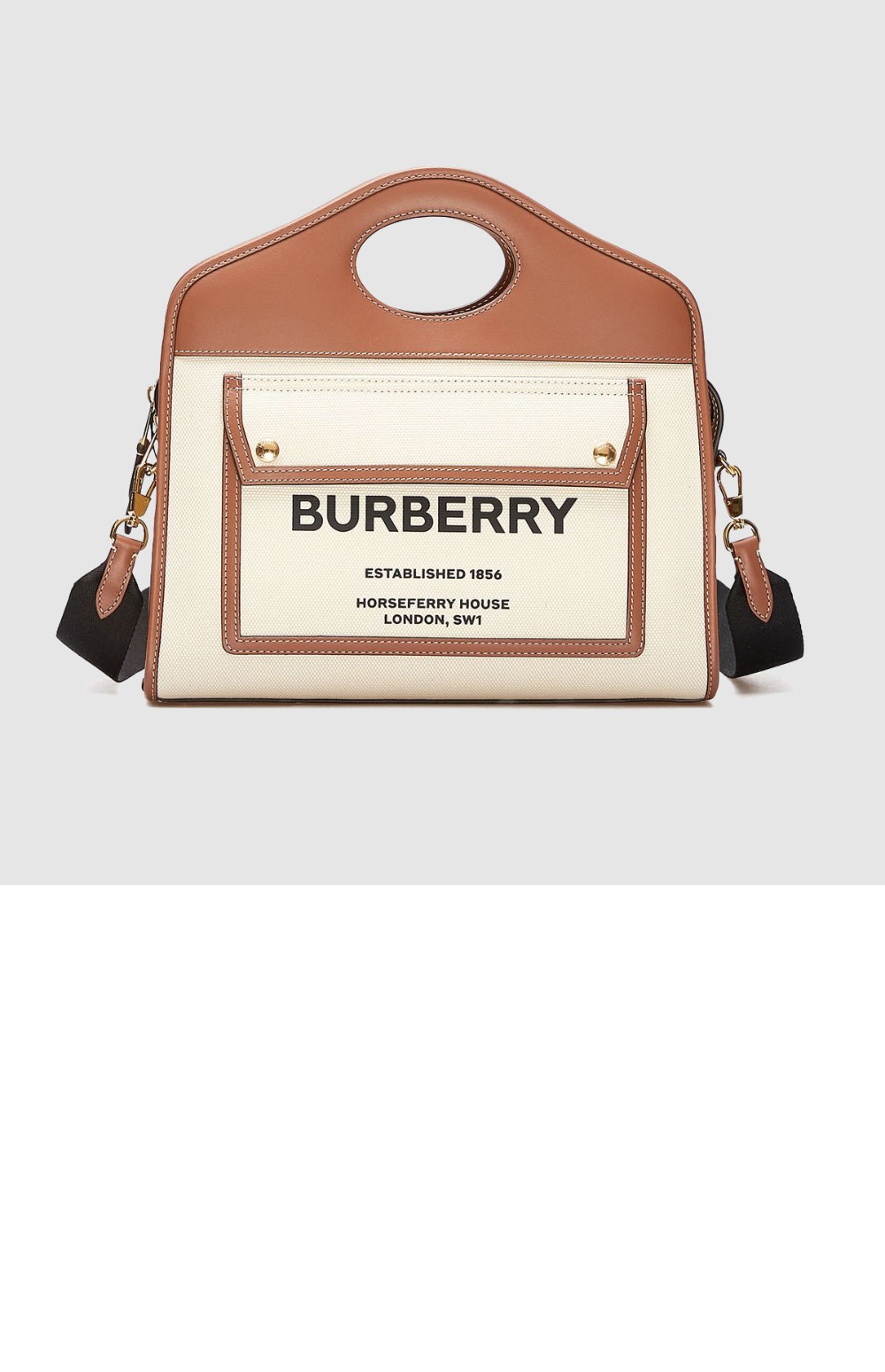 미러급레플리카사이트 | 명품레플리카 전문 쇼핑몰  | 퍼스트원 - 투톤 캔버스 스몰 포켓백 8036784 > 버버리