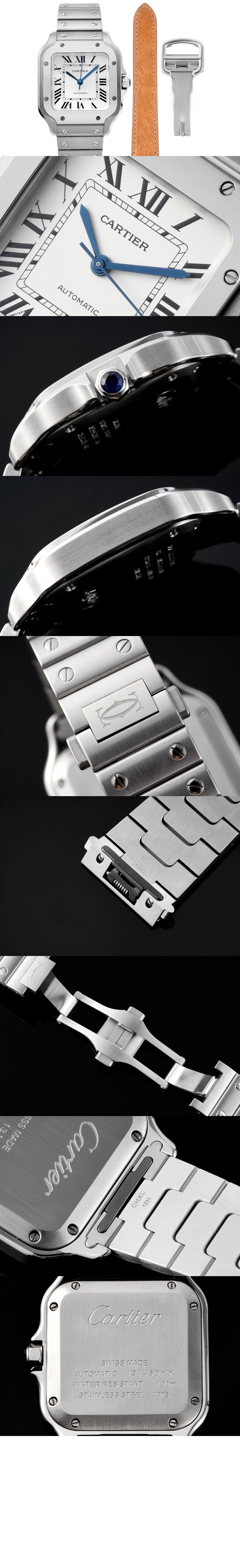 미러급레플리카사이트 | 명품레플리카 전문 쇼핑몰  | 퍼스트원 - 산토스 드 까르띠에 워치 35 WSSA0010 > 까르띠에