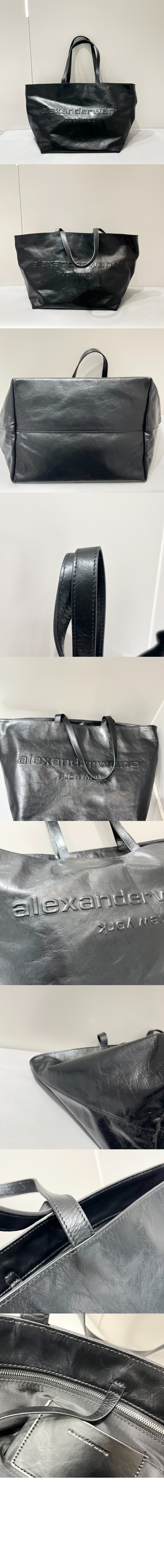 미러급레플리카사이트 | 명품레플리카 전문 쇼핑몰  | 퍼스트원 - 펀치 엠보스드 로고 가죽 토트백 20224T > 알렉산더왕