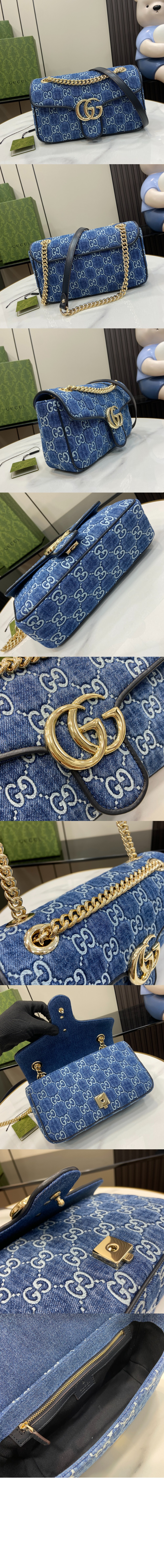 미러급레플리카사이트 | 명품레플리카 전문 쇼핑몰  | 퍼스트원 - GG 마몽 스몰 숄더백 443497 > 구찌