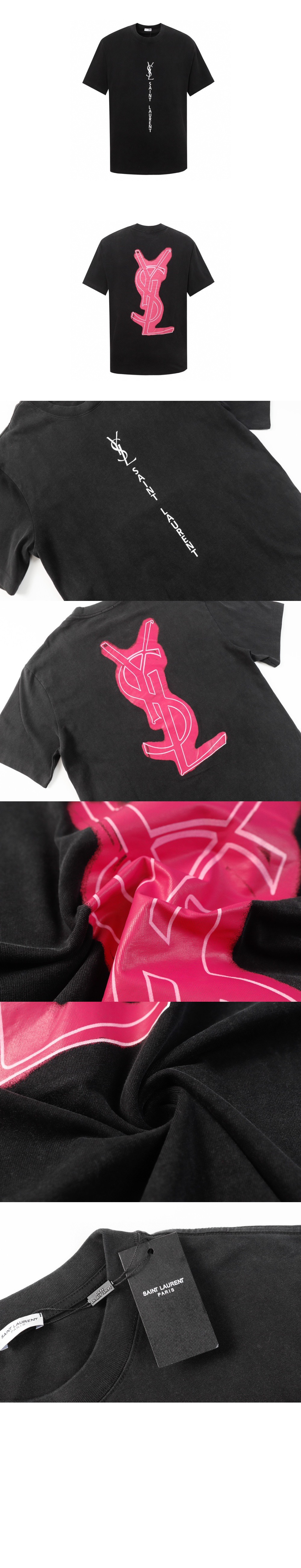 미러급레플리카사이트 | 명품레플리카 전문 쇼핑몰  | 퍼스트원 - 로고 프린트 반팔 > 생로랑