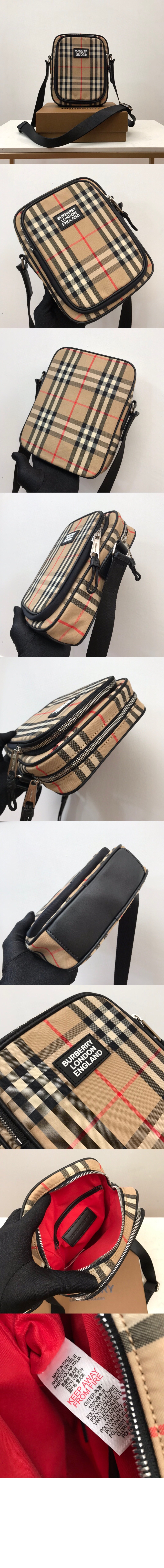 미러급레플리카사이트 | 명품레플리카 전문 쇼핑몰  | 퍼스트원 - 체크 레더 크로스바디백 80233811 > 버버리