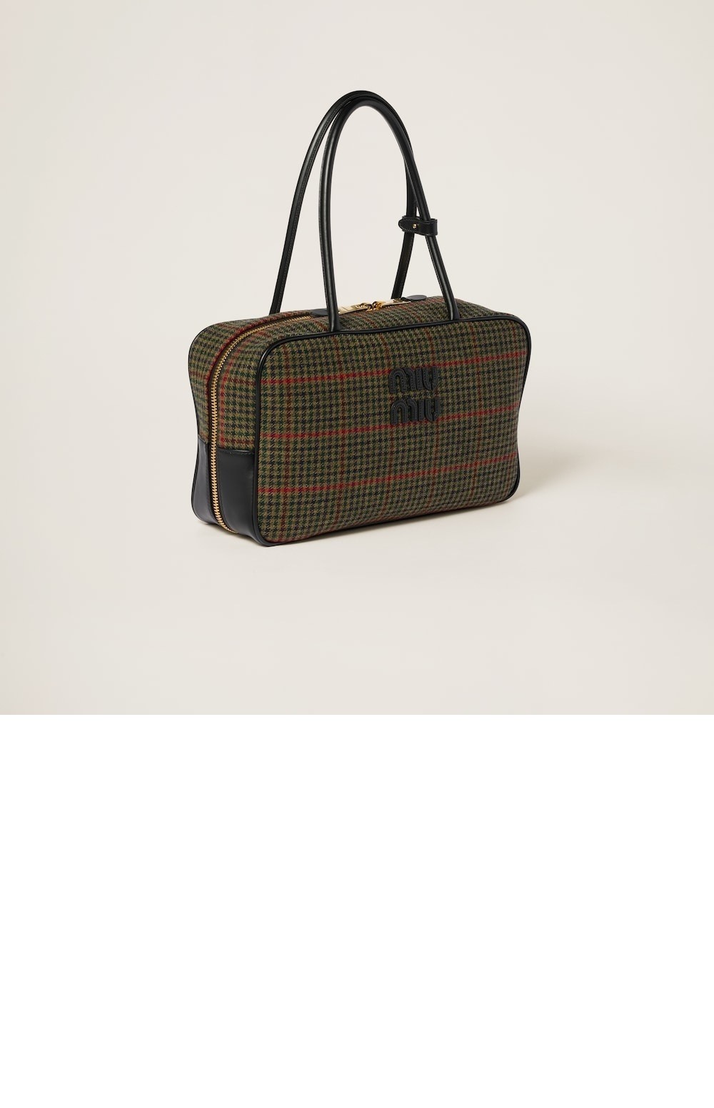 미러급레플리카사이트 | 명품레플리카 전문 쇼핑몰  | 퍼스트원 - 타탄 탑 토트백 5BB163 > 미우미우