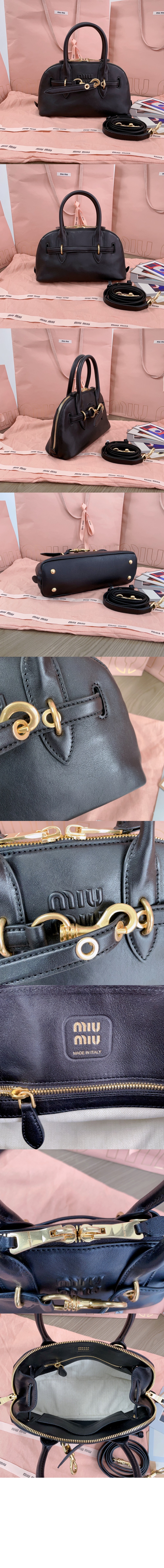미러급레플리카사이트 | 명품레플리카 전문 쇼핑몰  | 퍼스트원 - 아방뛰르 나파 가죽 탑 핸들백 5BB169 > 미우미우