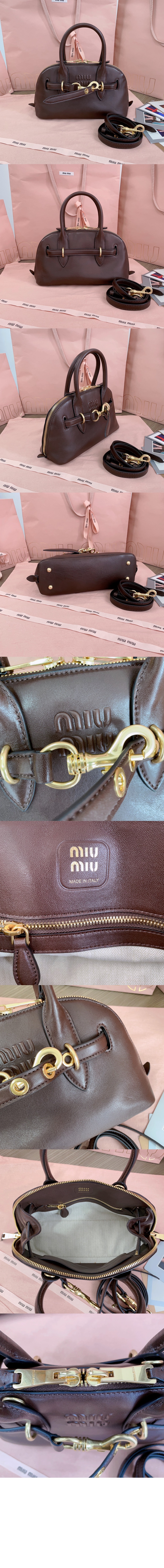 미러급레플리카사이트 | 명품레플리카 전문 쇼핑몰  | 퍼스트원 - 아방뛰르 나파 가죽 탑 핸들백 5BB169 > 미우미우