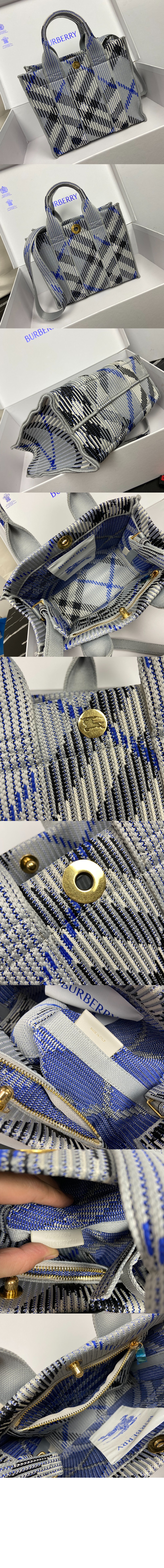 미러급레플리카사이트 | 명품레플리카 전문 쇼핑몰  | 퍼스트원 - 미니 체크 니트 토트 80904041 > 버버리
