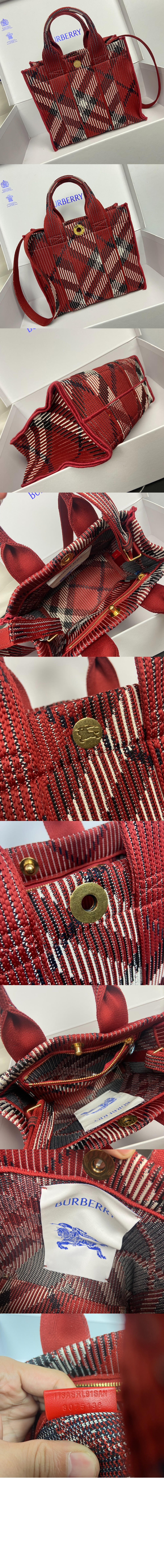 미러급레플리카사이트 | 명품레플리카 전문 쇼핑몰  | 퍼스트원 - 미니 체크 니트 토트 80930721 > 버버리