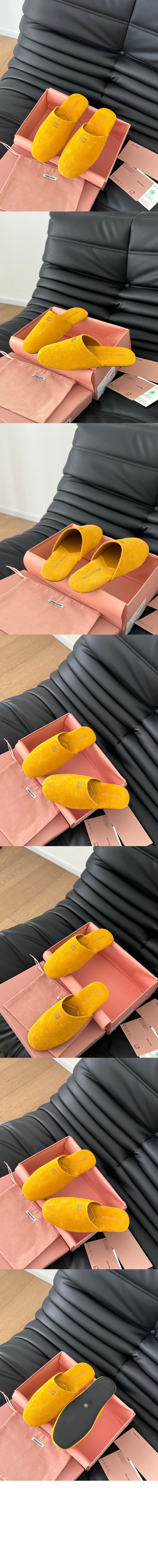 미러급레플리카사이트 | 명품레플리카 전문 쇼핑몰  | 퍼스트원 - 스웨이드 슬리퍼 5S322E > 미우미우