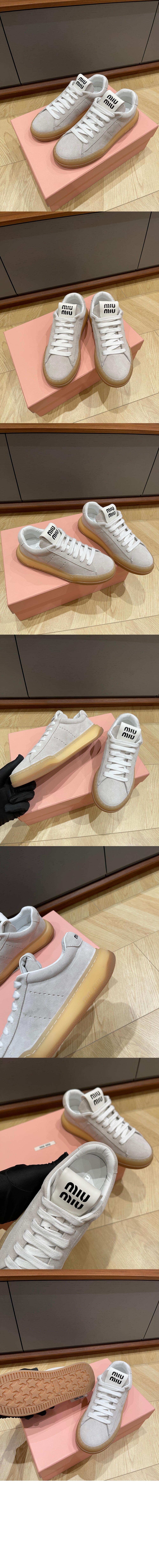 미러급레플리카사이트 | 명품레플리카 전문 쇼핑몰  | 퍼스트원 - 스웨이드 스니커즈 5E916D > 미우미우