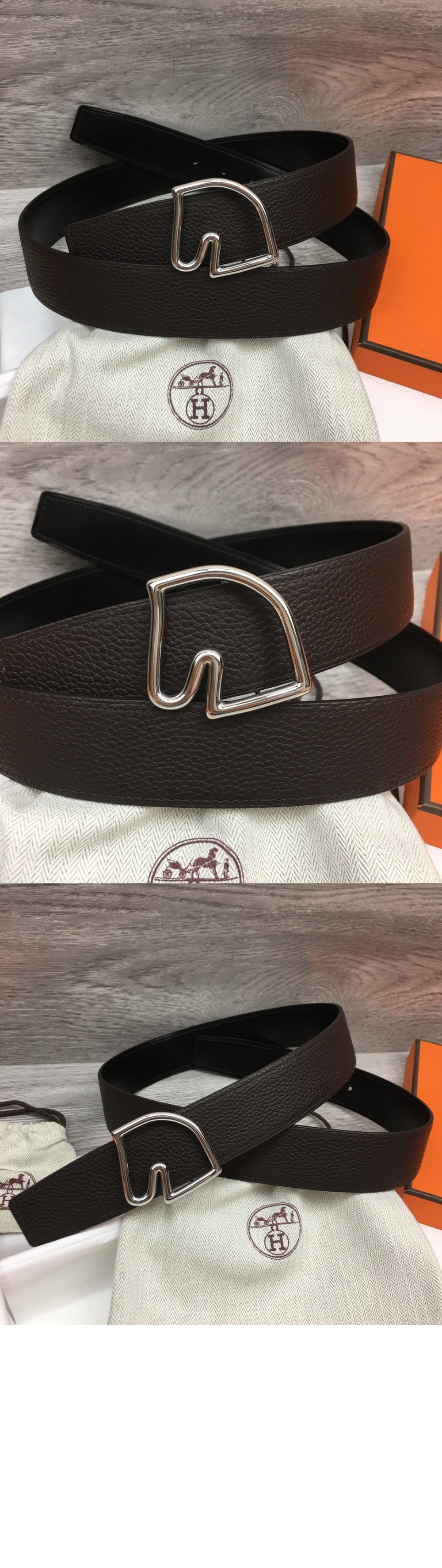 미러급레플리카사이트 | 명품레플리카 전문 쇼핑몰  | 퍼스트원 - 테이트 드 쉐발 양면 가죽 벨트 > 에르메스