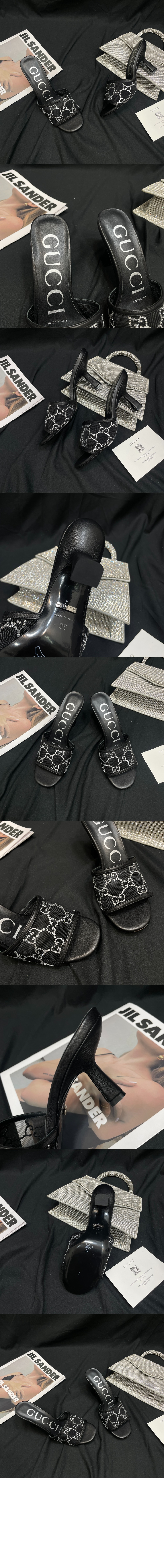 미러급레플리카사이트 | 명품레플리카 전문 쇼핑몰  | 퍼스트원 - GG 미드힐 슬라이드 샌들 ‎747245 > 구찌