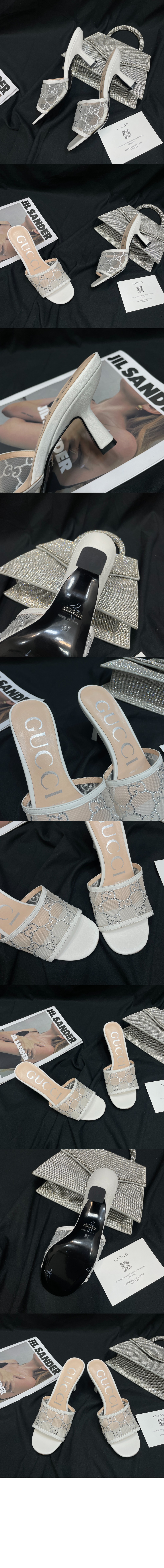 미러급레플리카사이트 | 명품레플리카 전문 쇼핑몰  | 퍼스트원 - GG 미드힐 슬라이드 샌들 ‎747245 > 구찌