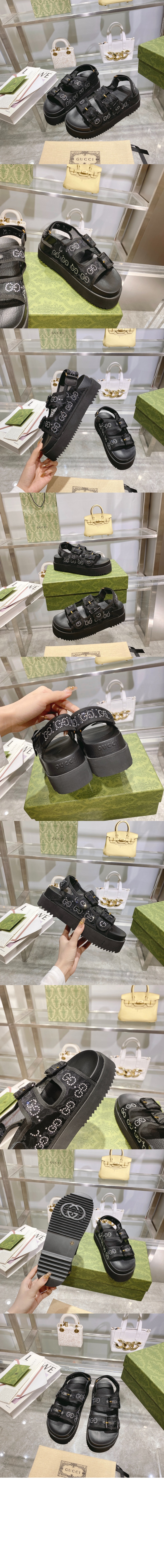 미러급레플리카사이트 | 명품레플리카 전문 쇼핑몰  | 퍼스트원 - 크리스탈 GG 샌들 693404 > 구찌