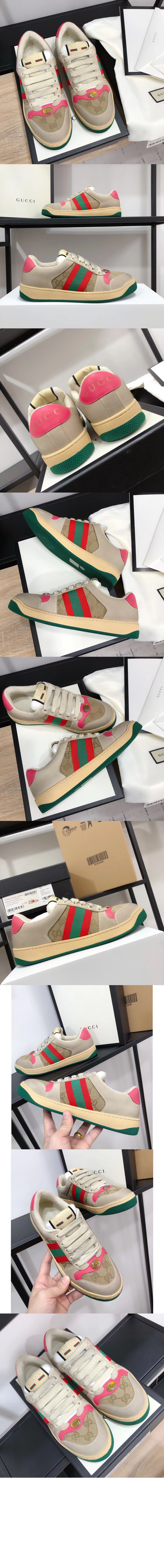 미러급레플리카사이트 | 명품레플리카 전문 쇼핑몰  | 퍼스트원 - 스크리너 가죽 스니커즈 570443 > 구찌