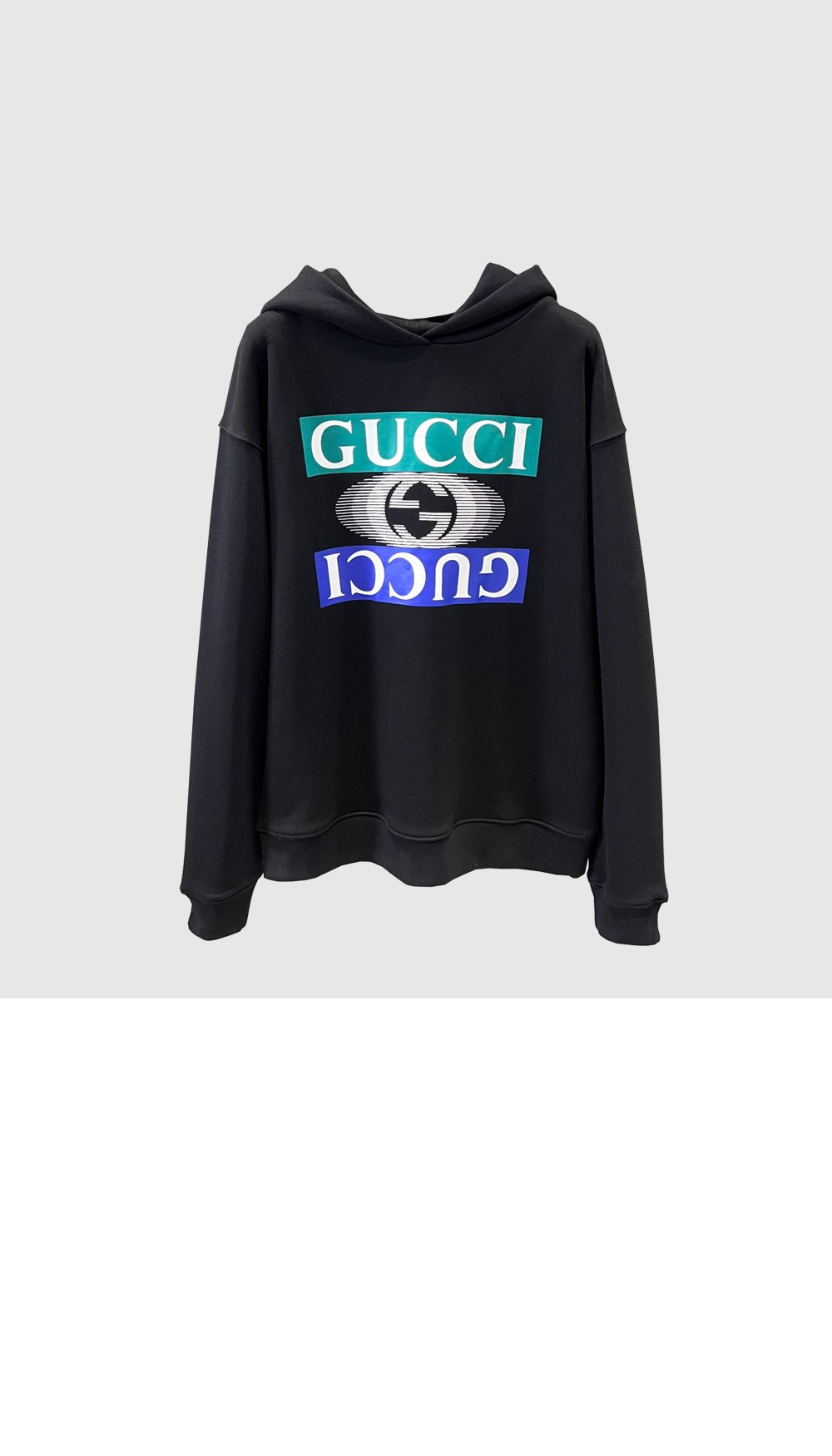 미러급레플리카사이트 | 명품레플리카 전문 쇼핑몰  | 퍼스트원 - 로고 프린팅 코튼 후드 > 구찌