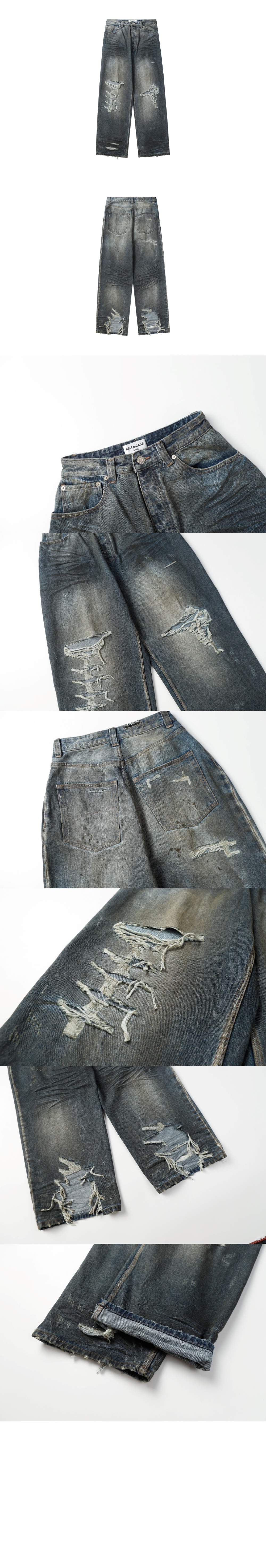 미러급레플리카사이트 | 명품레플리카 전문 쇼핑몰  | 퍼스트원 - 패치드 포켓 배기 진 > 발렌시아가