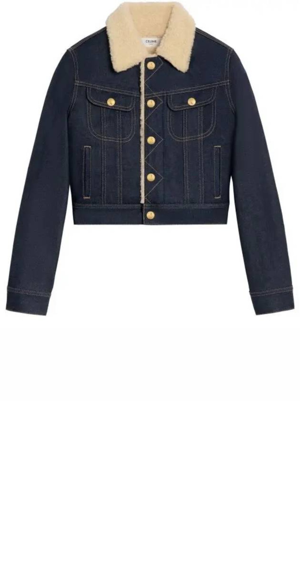 미러급레플리카사이트 | 명품레플리카 전문 쇼핑몰  | 퍼스트원 - 트러커 셔파 데님 원단 자켓 > 셀린느