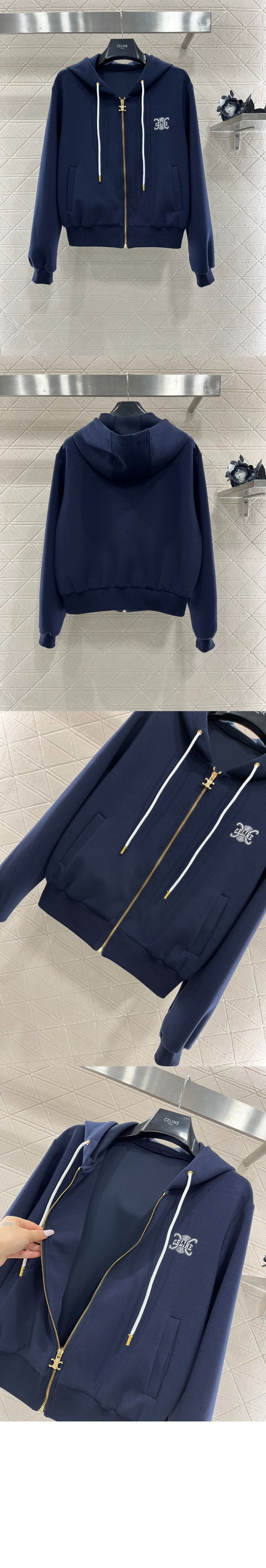 미러급레플리카사이트 | 명품레플리카 전문 쇼핑몰  | 퍼스트원 - 로고 집업 자켓 > 셀린느