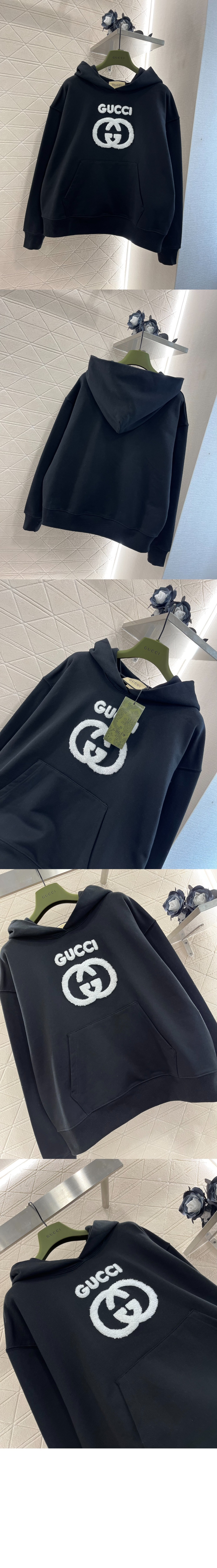 미러급레플리카사이트 | 명품레플리카 전문 쇼핑몰  | 퍼스트원 - 자수 코튼 저지 스웨트셔츠 > 구찌