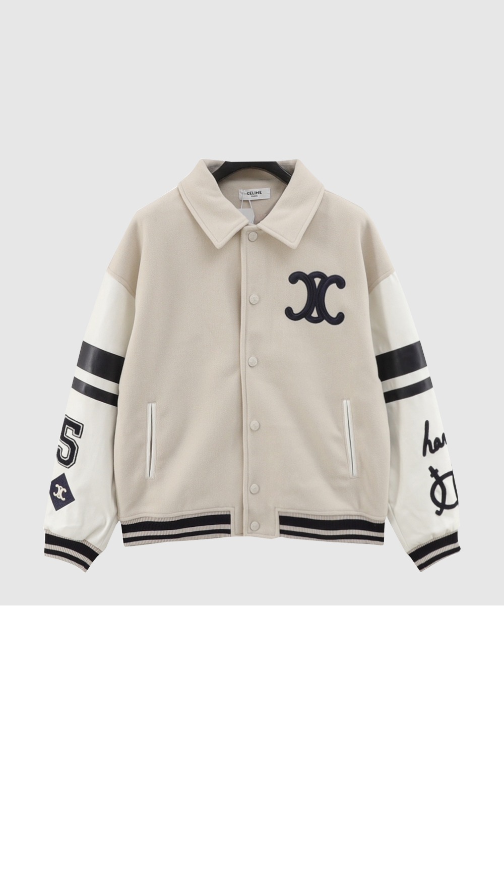 미러급레플리카사이트 | 명품레플리카 전문 쇼핑몰  | 퍼스트원 - 로고 프린트 재킷 > 셀린느