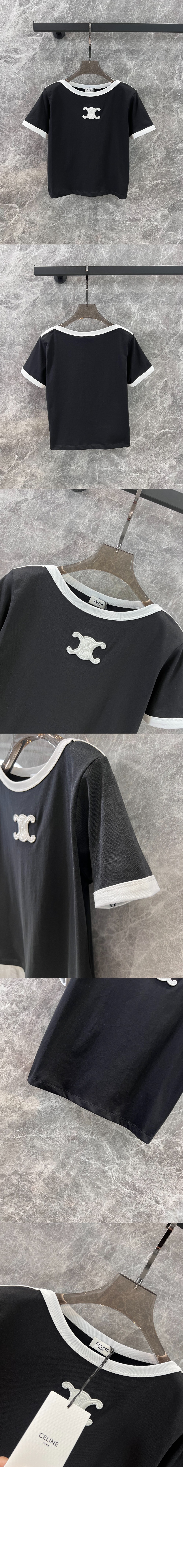 미러급레플리카사이트 | 명품레플리카 전문 쇼핑몰  | 퍼스트원 - 로고 프린트 반팔 > 셀린느