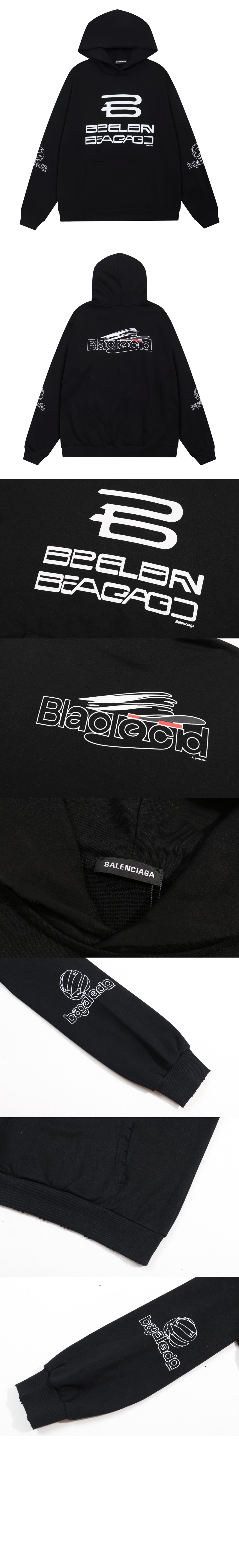 미러급레플리카사이트 | 명품레플리카 전문 쇼핑몰  | 퍼스트원 - 로고 프린팅 코튼 후드 > 발렌시아가