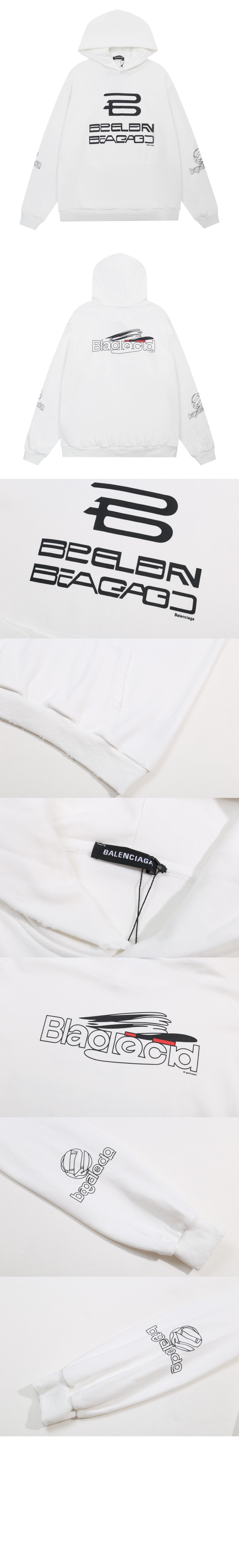 미러급레플리카사이트 | 명품레플리카 전문 쇼핑몰  | 퍼스트원 - 로고 프린팅 코튼 후드 > 발렌시아가