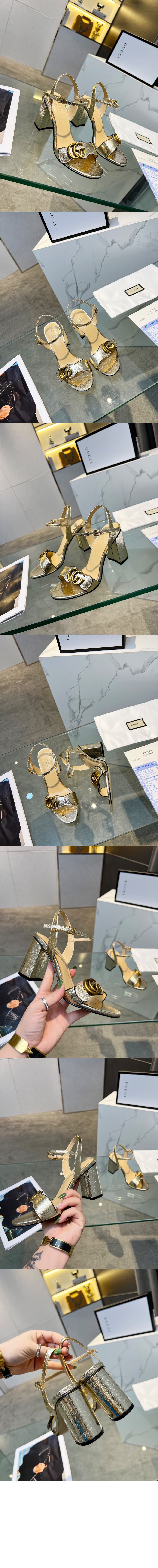 미러급레플리카사이트 | 명품레플리카 전문 쇼핑몰  | 퍼스트원 - 레더 미드힐 샌들 453379 > 구찌