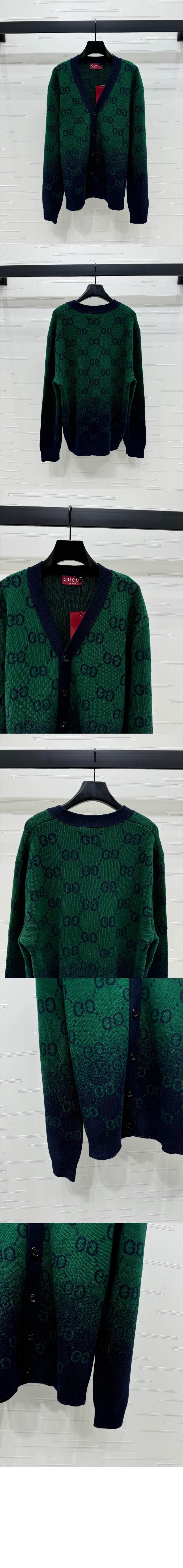 미러급레플리카사이트 | 명품레플리카 전문 쇼핑몰  | 퍼스트원 - GG 그라데이션 울 자카드 가디건 > 구찌
