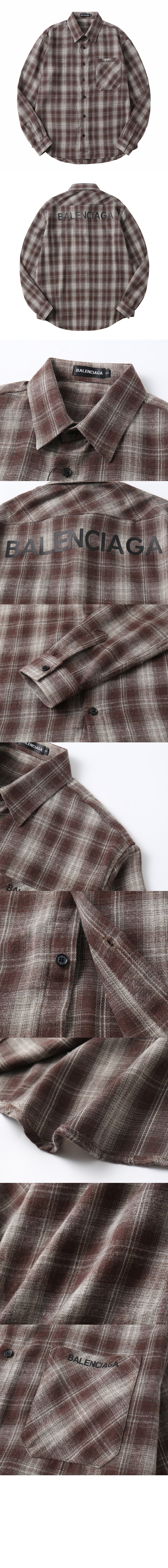 미러급레플리카사이트 | 명품레플리카 전문 쇼핑몰  | 퍼스트원 - 체크 셔츠 코트 > 발렌시아가