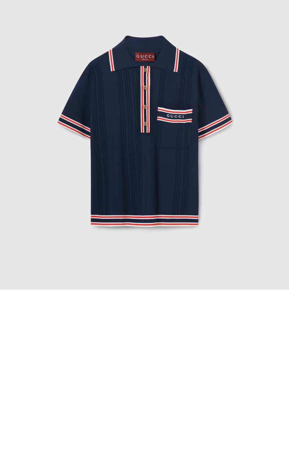 미러급레플리카사이트 | 명품레플리카 전문 쇼핑몰  | 퍼스트원 - 스트라이프 트리밍 폴로 탑 > 구찌