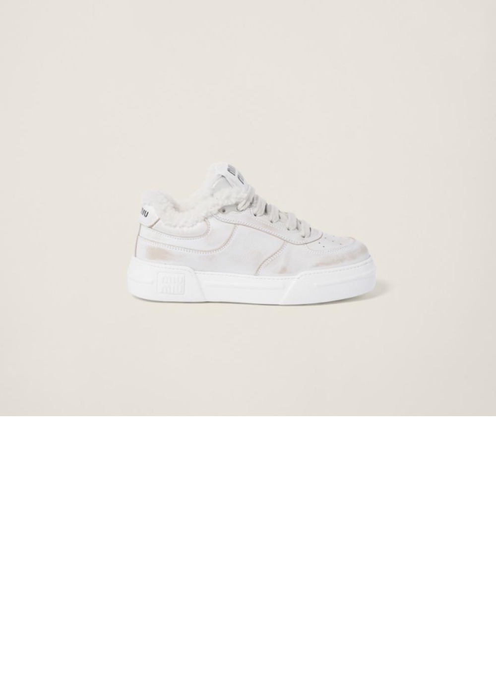 미러급레플리카사이트 | 명품레플리카 전문 쇼핑몰  | 퍼스트원 - 레더 스니커즈 5E892D > 미우미우