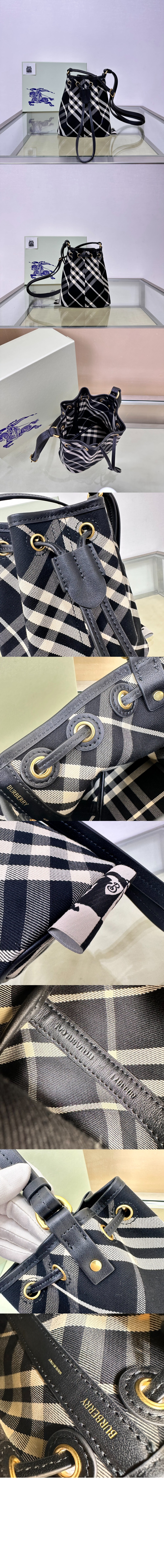 미러급레플리카사이트 | 명품레플리카 전문 쇼핑몰  | 퍼스트원 - 체크 스트링 파우치 80950571 > 버버리