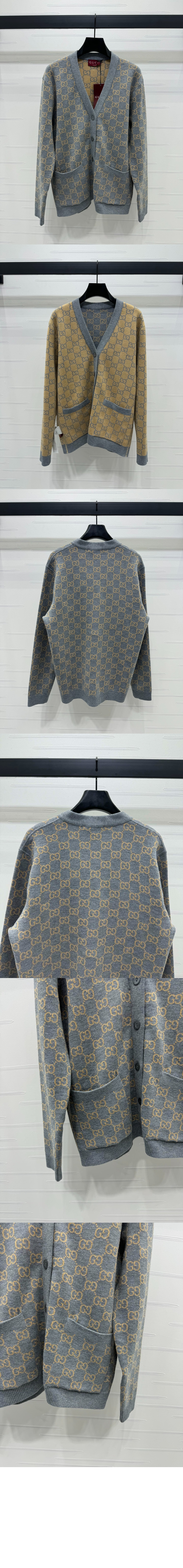 미러급레플리카사이트 | 명품레플리카 전문 쇼핑몰  | 퍼스트원 - GG 울 자가드 가디건 > 구찌