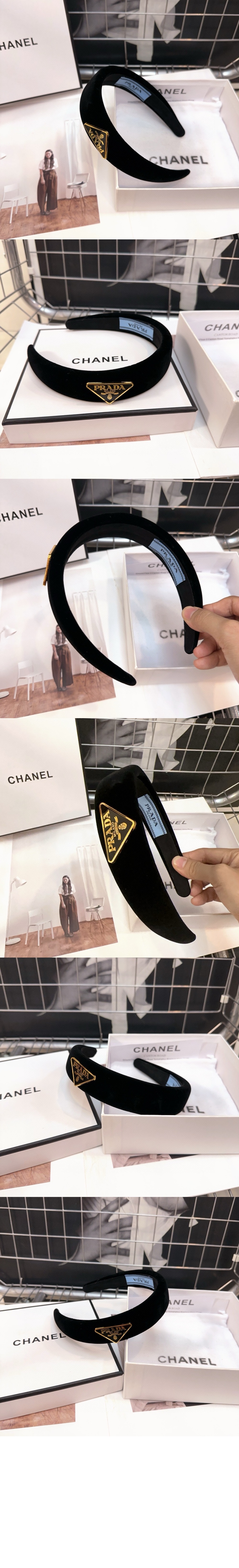 미러급레플리카사이트 | 명품레플리카 전문 쇼핑몰  | 퍼스트원 - 벨벳 헤드밴드 1IH080 > 프라다
