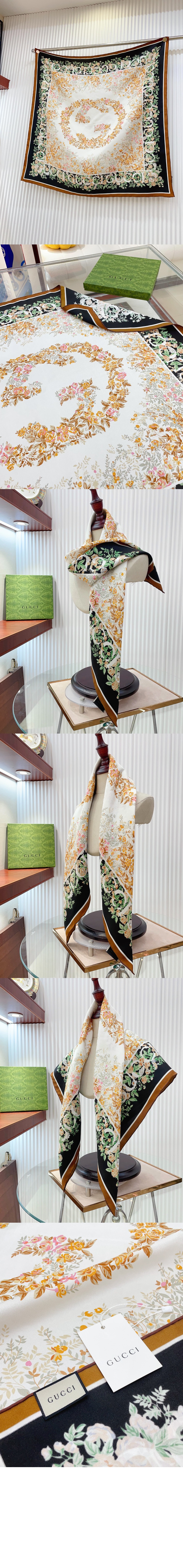 미러급레플리카사이트 | 명품레플리카 전문 쇼핑몰  | 퍼스트원 - 플로라 프린트 실크 스카 783157 > 구찌