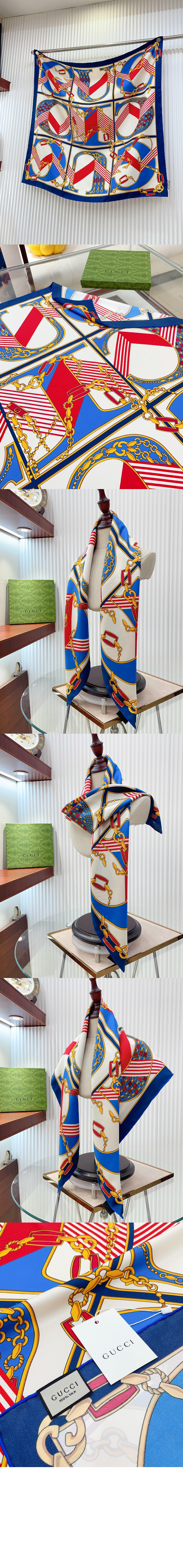 미러급레플리카사이트 | 명품레플리카 전문 쇼핑몰  | 퍼스트원 - 플로라 프린트 실크 스카  739829 > 구찌