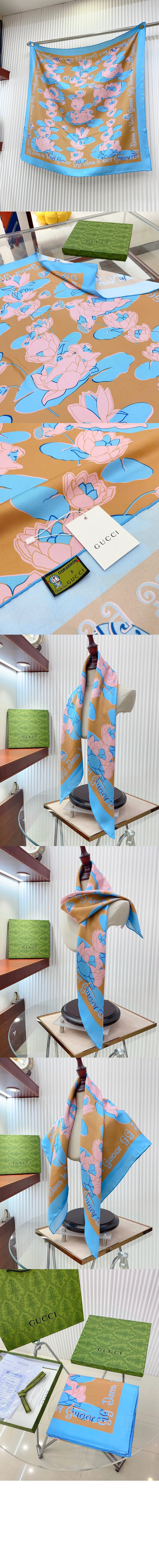 미러급레플리카사이트 | 명품레플리카 전문 쇼핑몰  | 퍼스트원 - 플로라 프린트 실크 스카프 722713 > 구찌