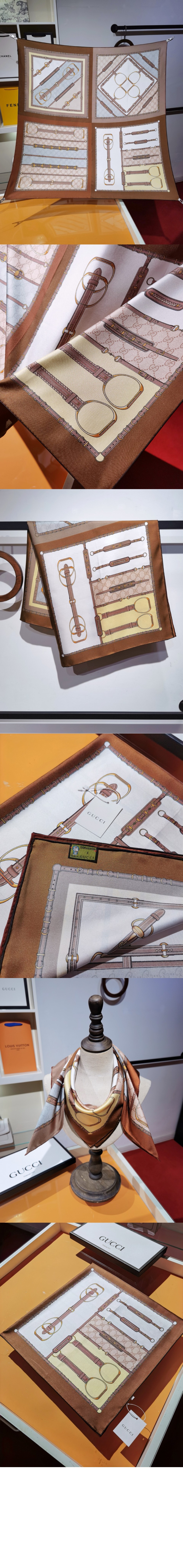 미러급레플리카사이트 | 명품레플리카 전문 쇼핑몰  | 퍼스트원 - 헤리티지 프린트 실크 스카프  786222 > 구찌