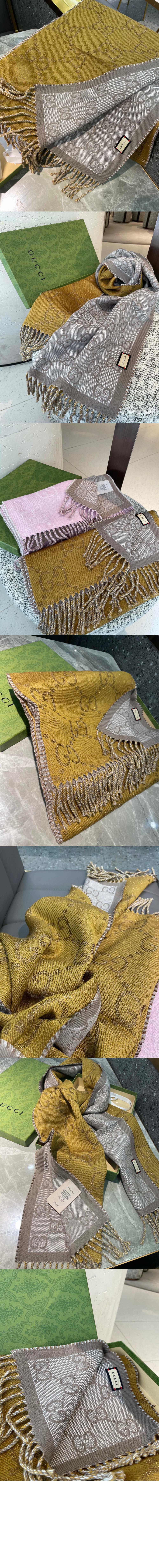 미러급레플리카사이트 | 명품레플리카 전문 쇼핑몰  | 퍼스트원 - GG 자카드 패턴 니트 스카프 727724 > 구찌