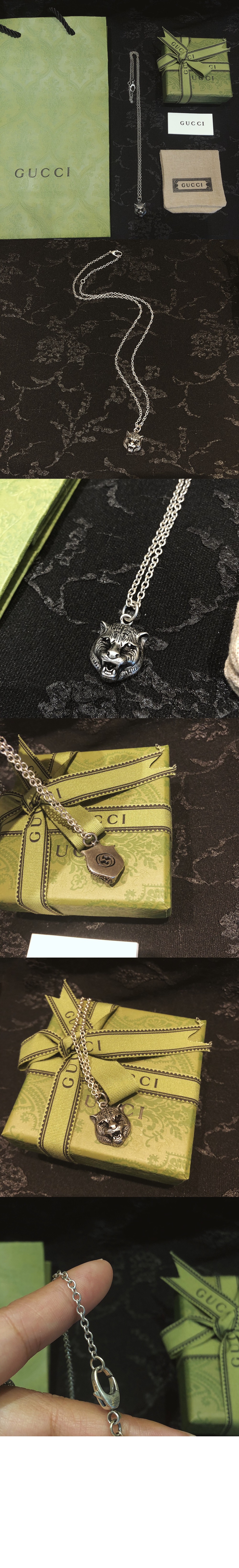 미러급레플리카사이트 | 명품레플리카 전문 쇼핑몰  | 퍼스트원 - 라이언 헤드 펜던트 목걸이 목걸이 433608 > 구찌