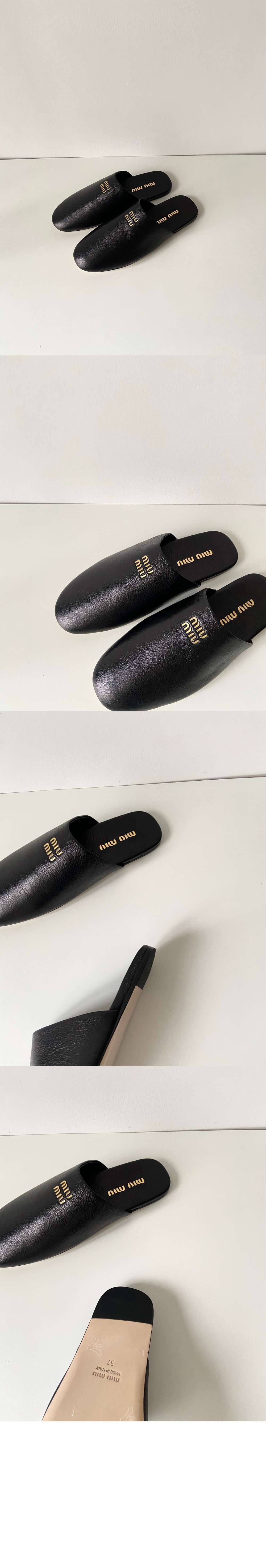 미러급레플리카사이트 | 명품레플리카 전문 쇼핑몰  | 퍼스트원 - 가죽 슬리퍼 5S322E > 미우미우
