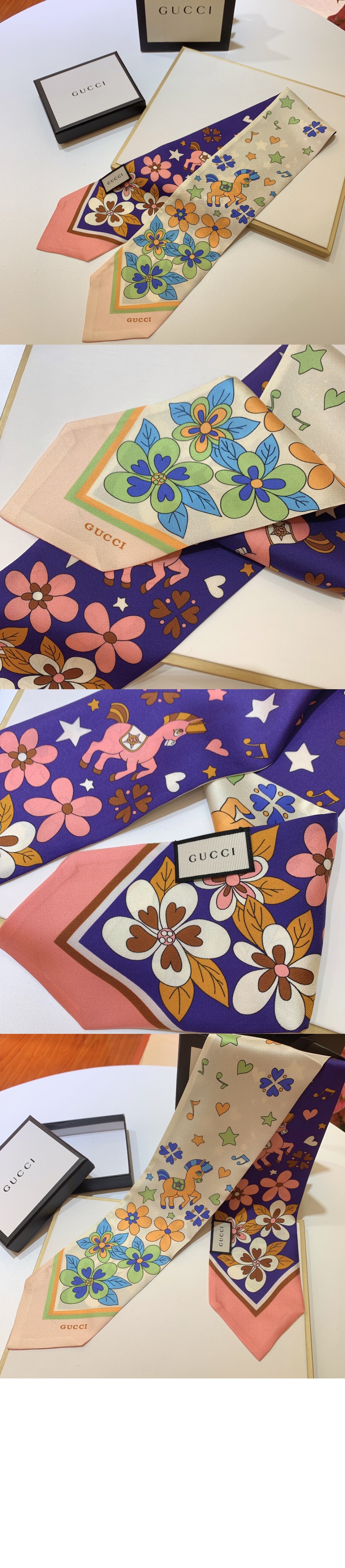 미러급레플리카사이트 | 명품레플리카 전문 쇼핑몰  | 퍼스트원 - 플로라 프린트 실크 넥 보우  698734 > 구찌